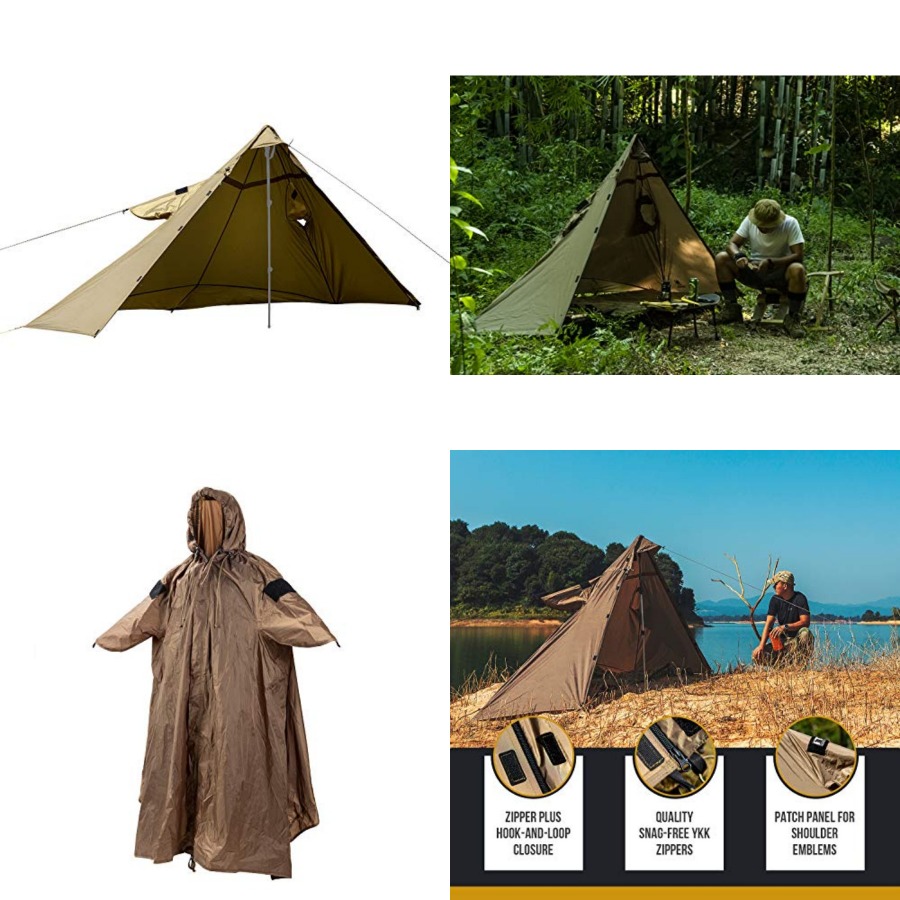 Rain Cover Backpack - TENTSFORMER Poncho com Capuz 4 em