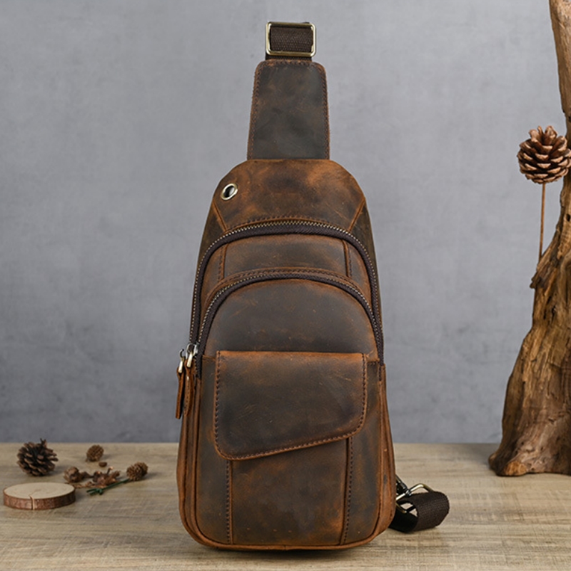 Bolsa de Peito Masculina de Lu - Sling Backpack Shoulder avaliação e preço
