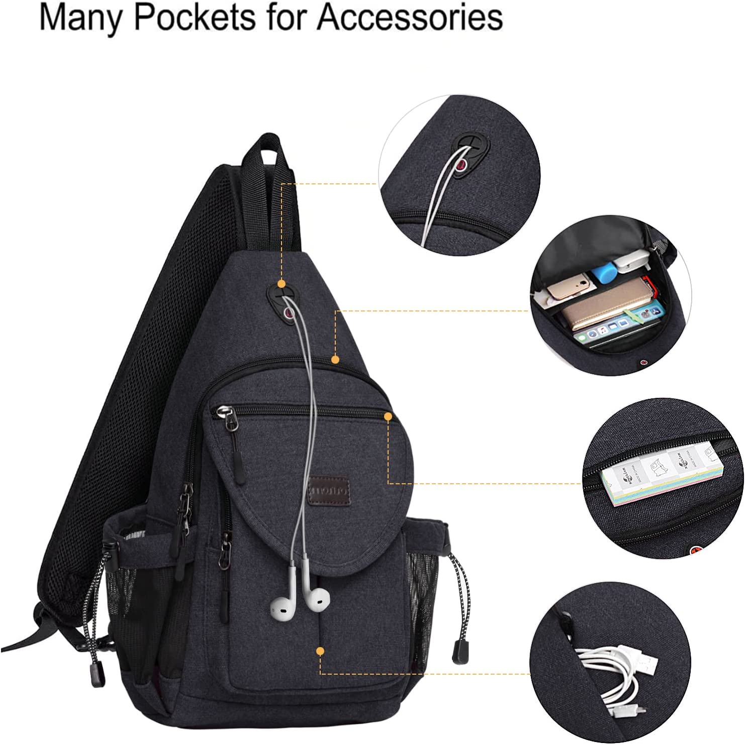 Sling mochila saco para homens - Travel Backpack Anti Theft avaliação e preço