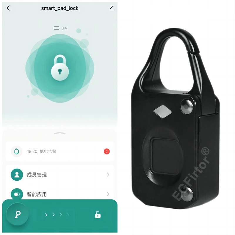 Tuya bluetooth mini cadeado in - Travel Backpack Anti Theft avaliação e preço