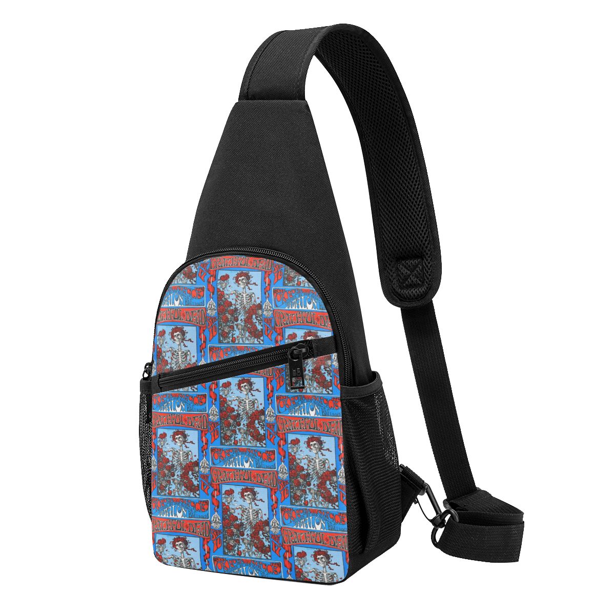 Grateful Dead Rock Band Chest  - Sling Backpack Shoulder avaliação e preço