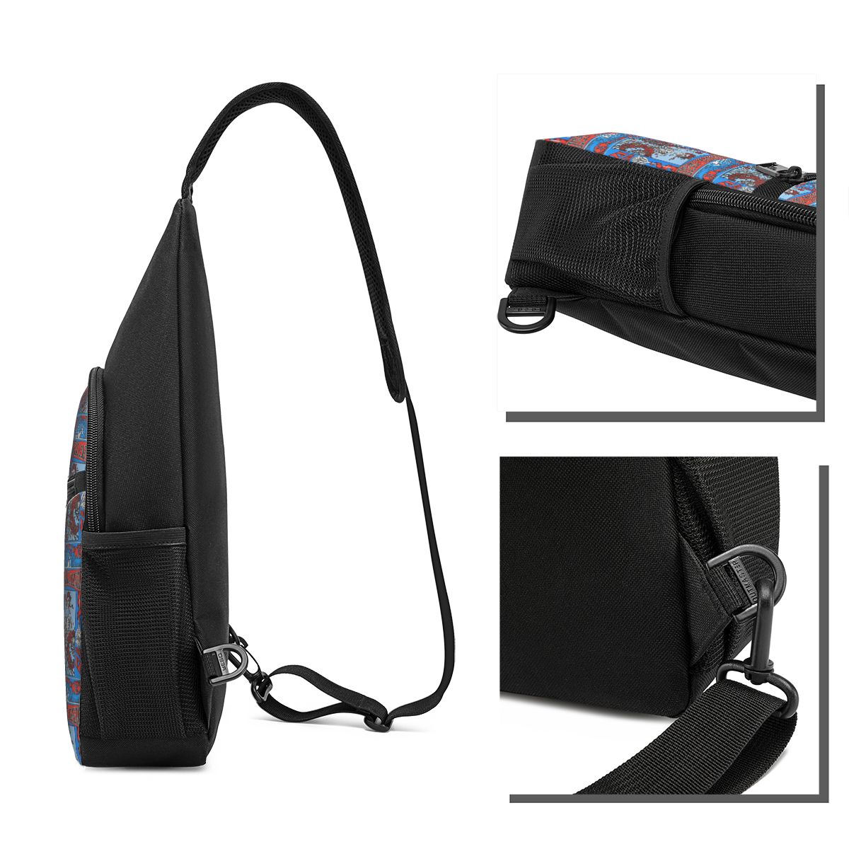 Grateful Dead Rock Band Chest  - Sling Backpack Shoulder avaliação e preço