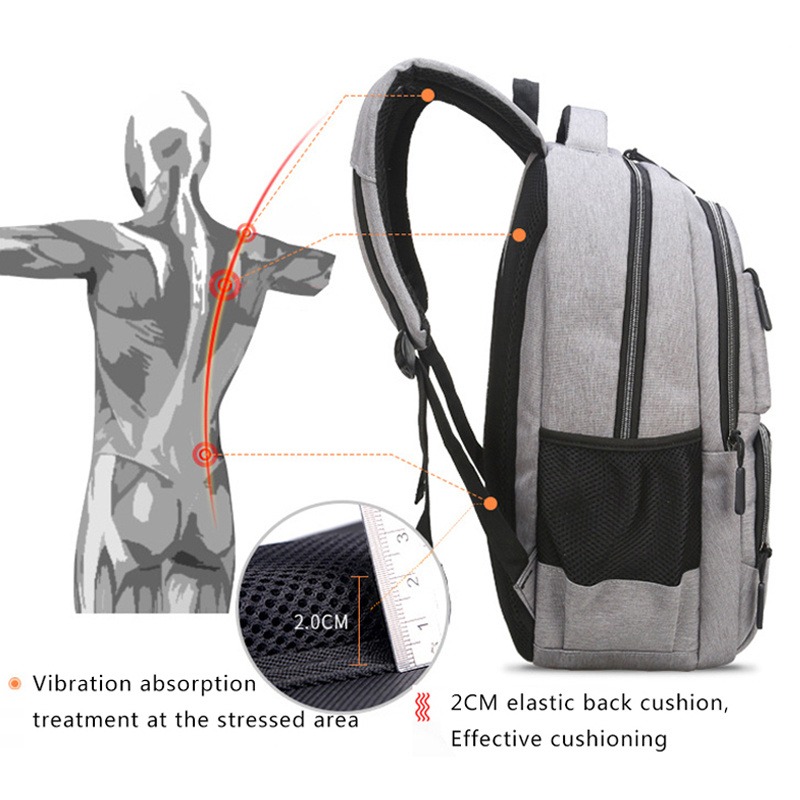 Mochila Oxford de grande capac - Laptop Backpack 15.6 avaliação e preço