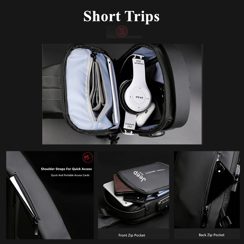 Bolsa Antifurto Masculina Jeep - Travel Backpack Anti Theft avaliação e preço