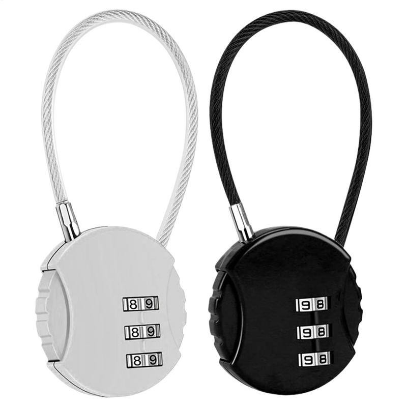 Forma redonda bagagem combinaç - Backpack Lock Combo avaliação e preço